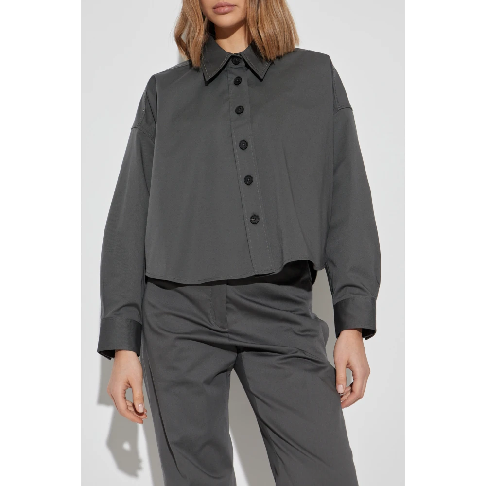 Fabiana Filippi Katoenen shirt Gray Dames