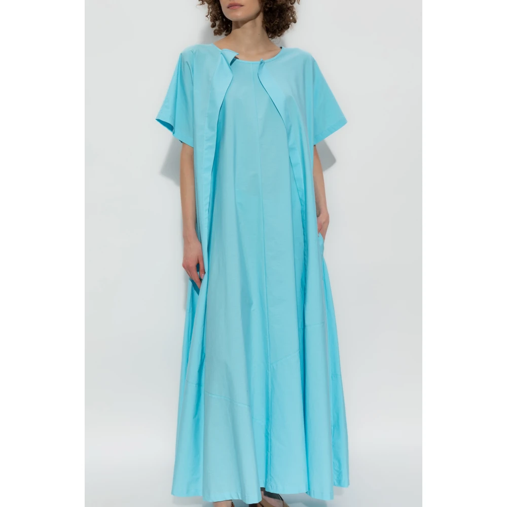 MM6 Maison Margiela Losjes vallende jurk met zakken Blue Dames