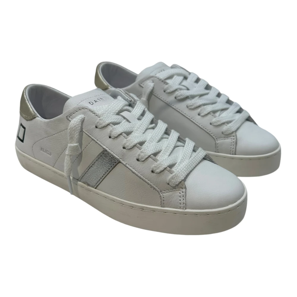 D.a.t.e. Leren sneaker met suède details White Dames