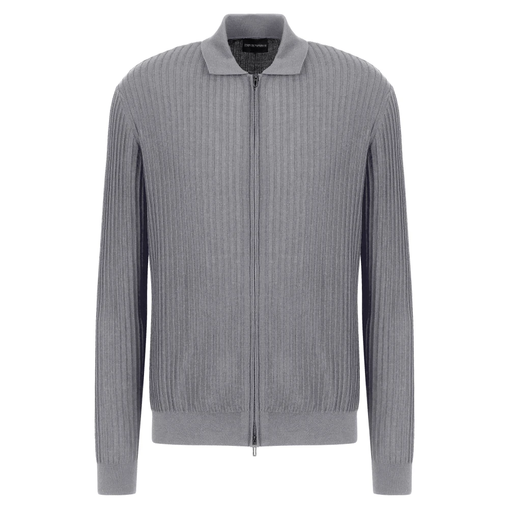 Emporio Armani Lichtgrijze Sweater Collectie Gray Heren