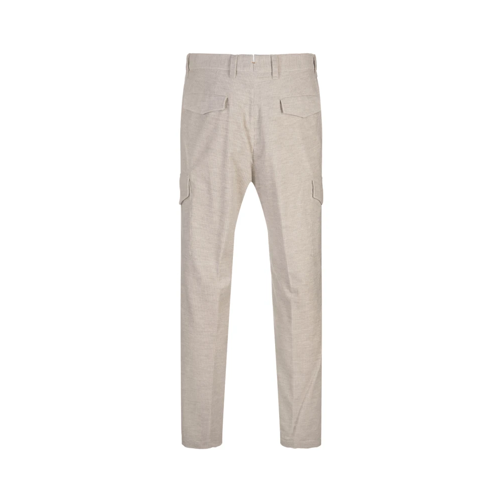 Hugo Boss Bruine Cargo Corduroy Broek Brown Heren