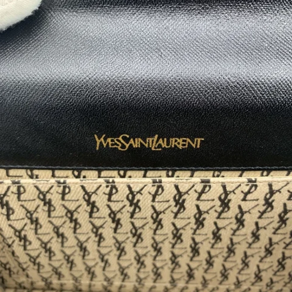 Yves Saint Laurent Vintage Pre-owned Leather clutches Black Dames