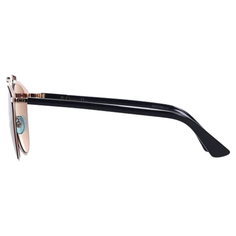 Dior Vintage Pre-owned Metal sunglasses Yellow Dames