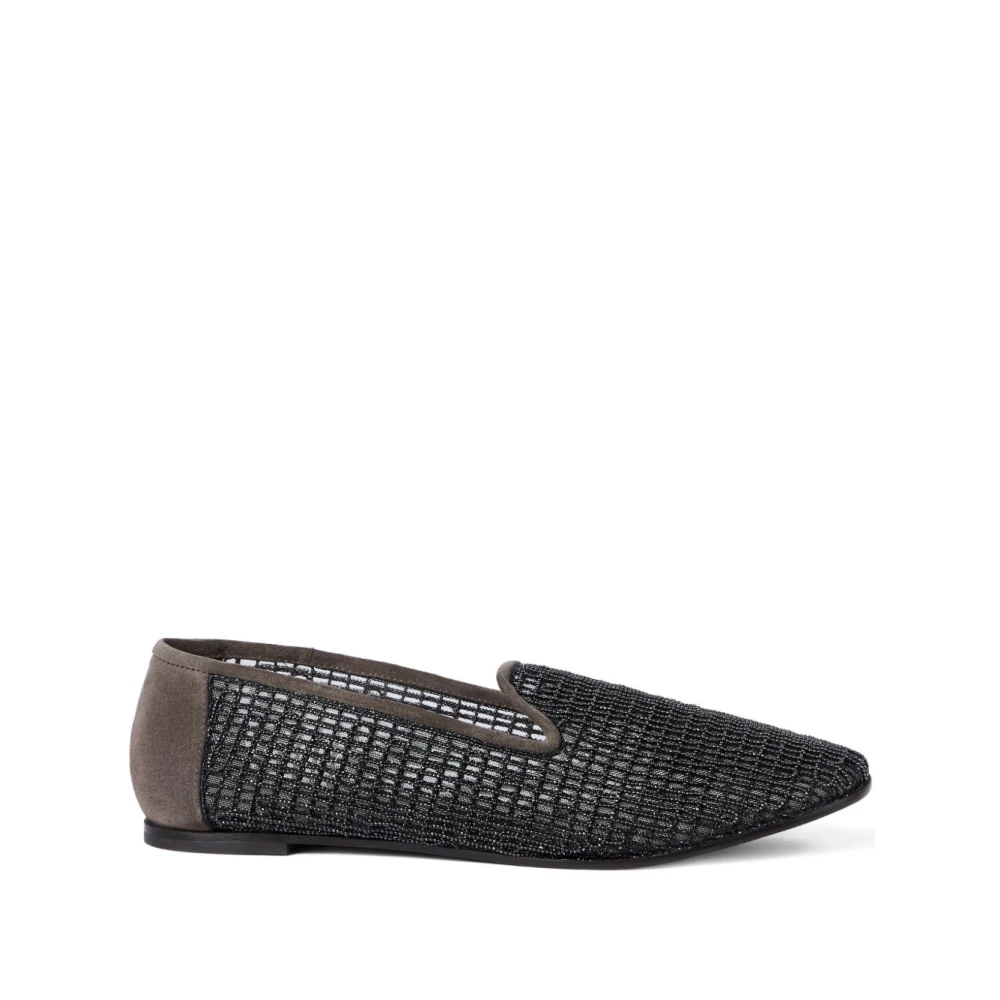 Brunello Cucinelli Brown Flat Shoes - Female - Loafers - 5 Uk - Shoes