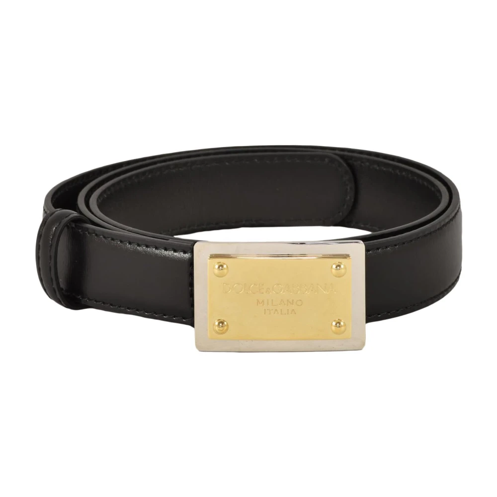 Dolce & Gabbana Leren accessoire Black Dames