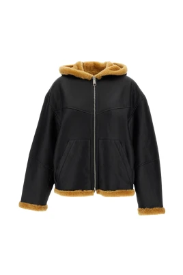 Huvbomsad Bomberjacka i Shearling