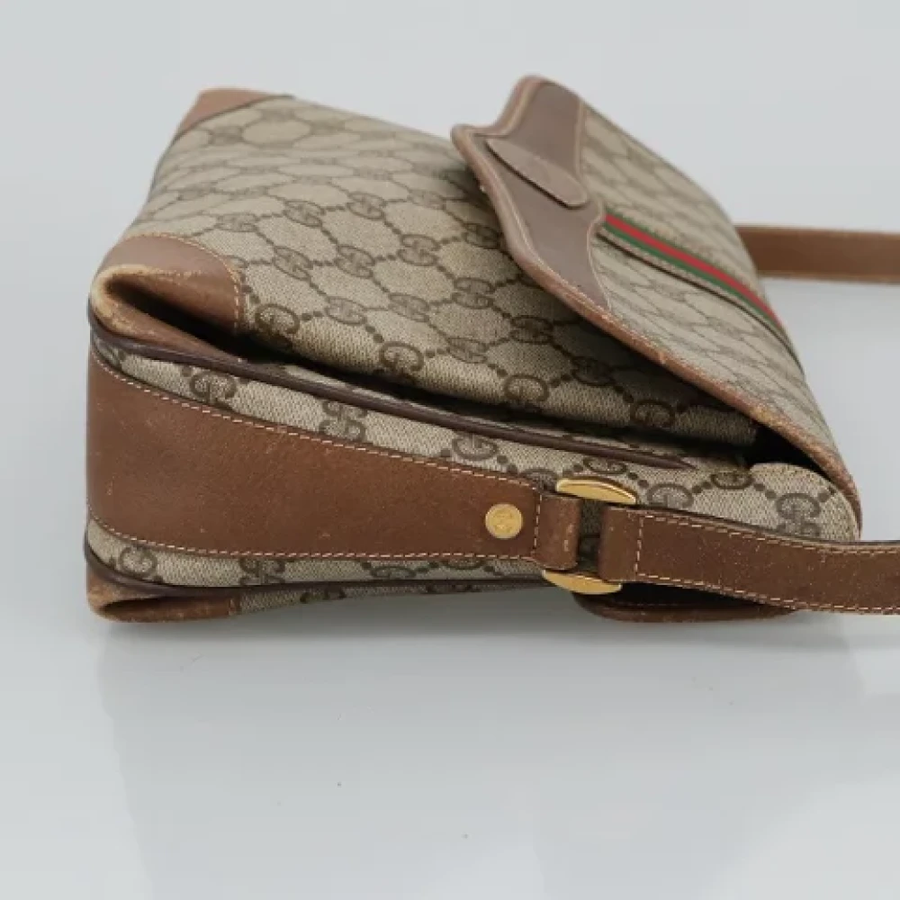 Gucci Vintage Pre-owned Canvas gucci-bags Beige Dames
