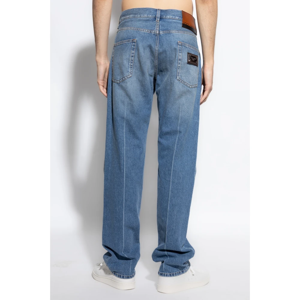 Dolce & Gabbana Jeans met licht toelopende pijpen Blue Heren