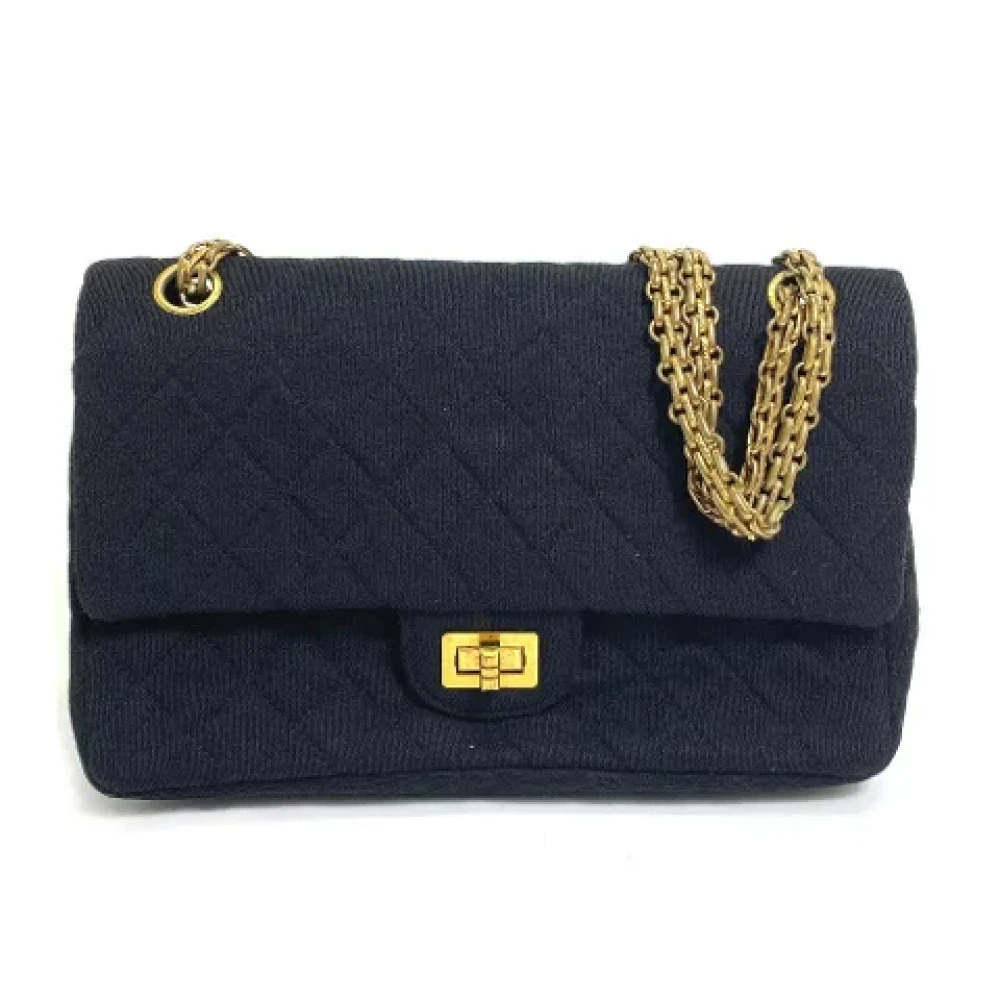 Chanel Vintage Pre-owned Cotton chanel-bags Black Dames