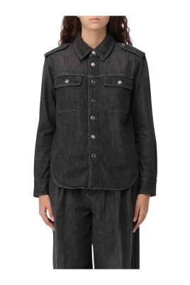 chemise-en-denim-noir-coupe-decontractee