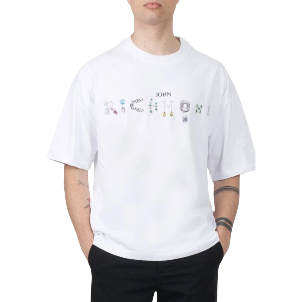John Richmond Heren Hinaki T-shirt White Heren