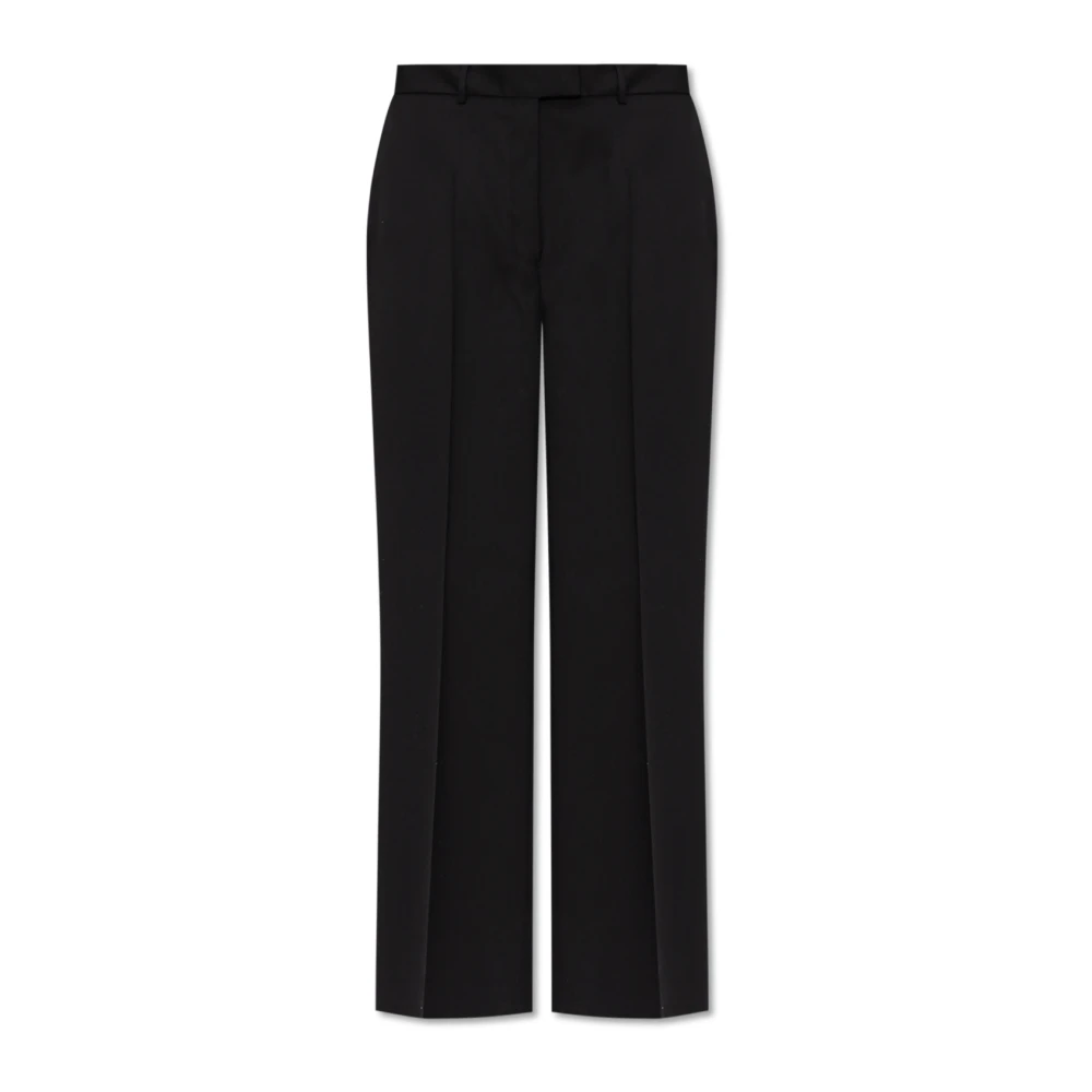 Officine Générale Wollen broek met vouw Black Dames