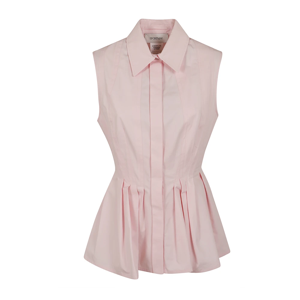 Max Mara Vrouw Roze Overhemden Dames, S, Katoen, Camicia Certosa