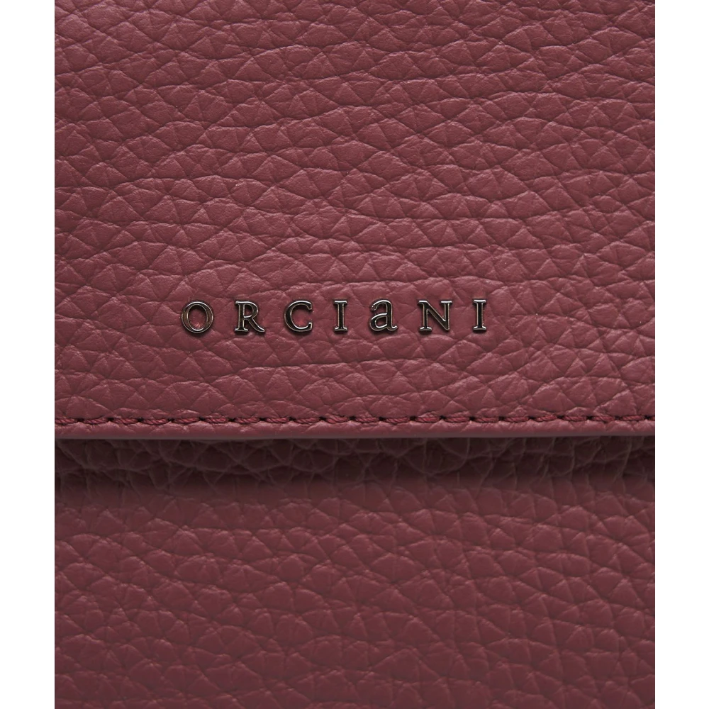 Orciani Rode Leren Handtas Sveva Soft Red Dames
