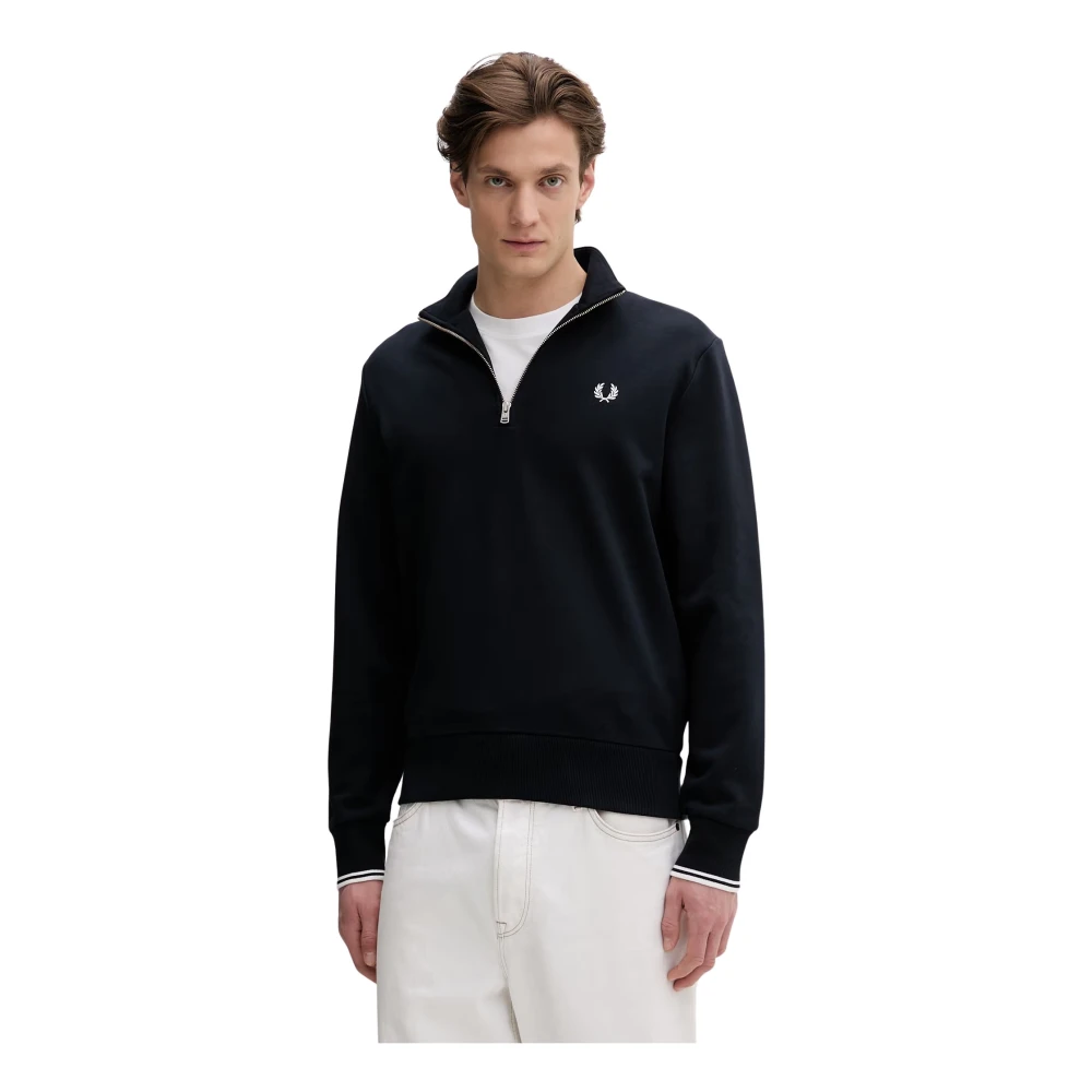 Fred Perry Half Zip Pullover Navy Blau - Größe XXL - Bild 7