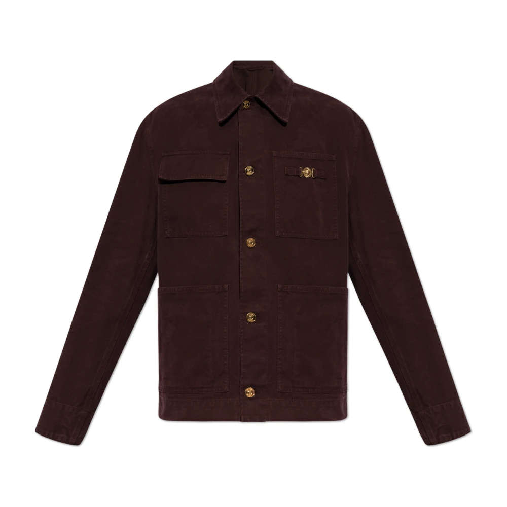 Jackets > Denim Jackets - - Versace - Modalova