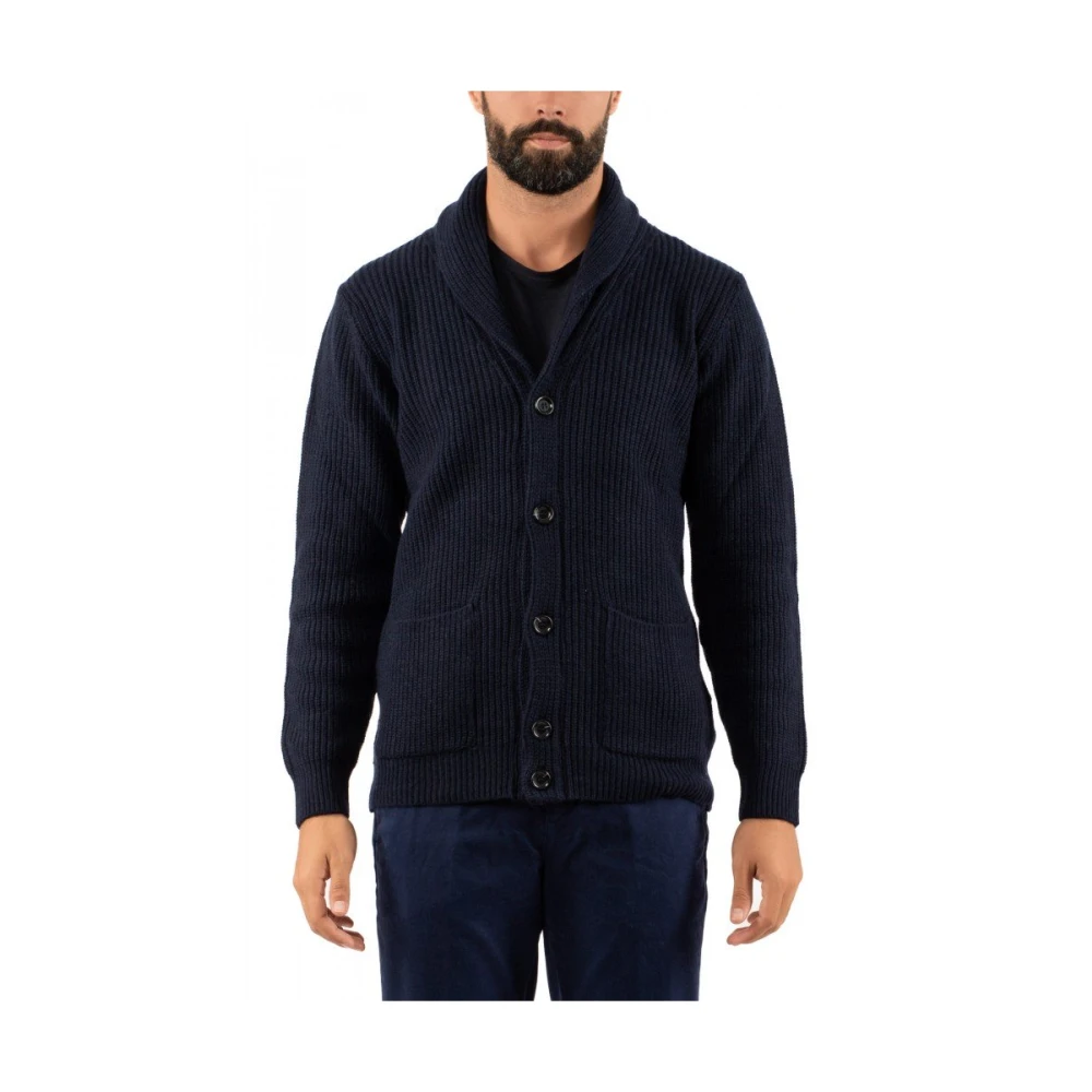Daniele Fiesoli Heren Cardigan Trui Blue Heren