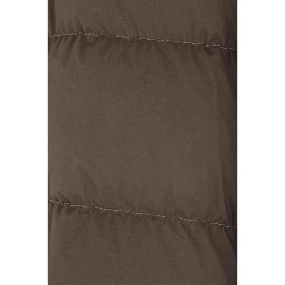 C.P. Company Bruine Nylon Pufferjas met Goggle Brown Heren