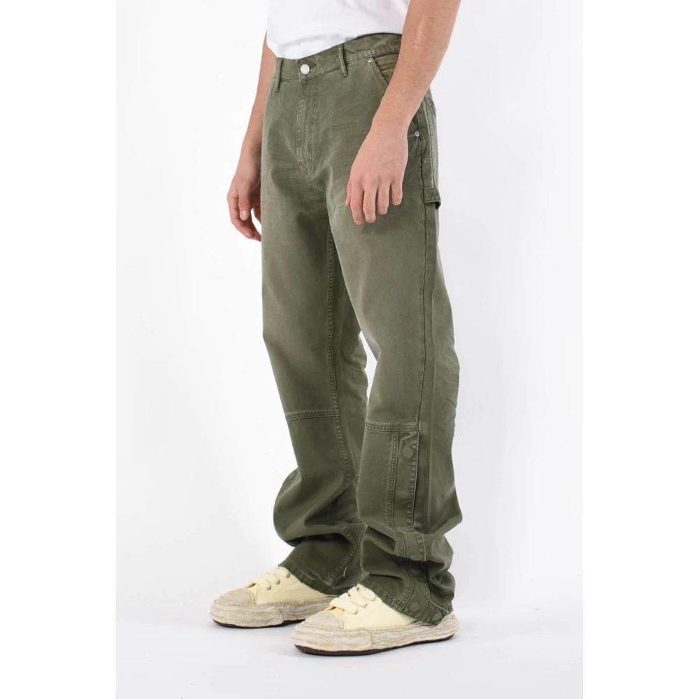Purple Brand Denim Carpenter Jeans Relaxed Fit Green Heren