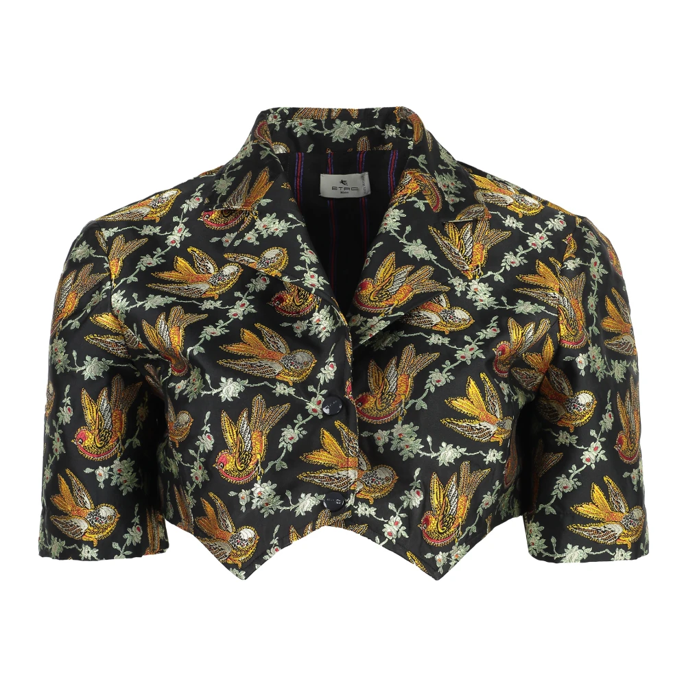 ETRO Geknipt Shirt met Hoornknopen Multicolor Dames