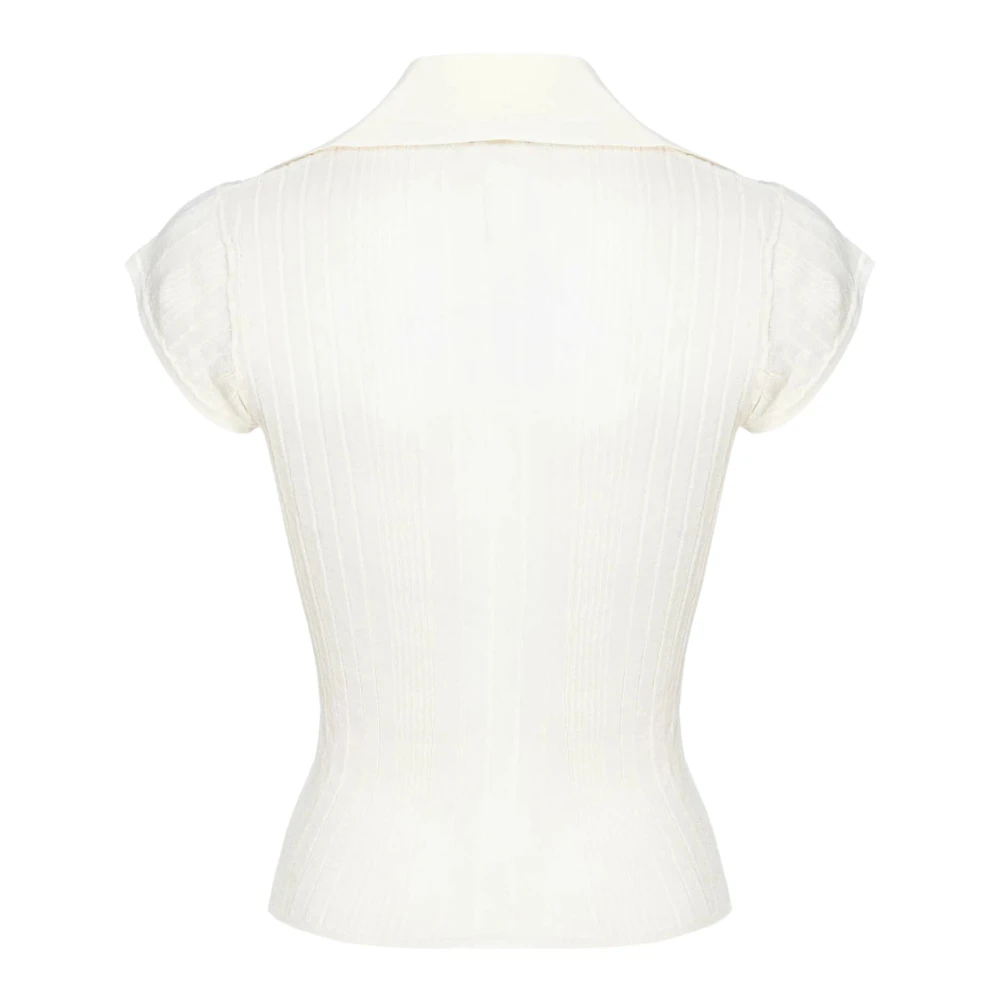 pinko Witte Polo T-shirts en Polos White Dames