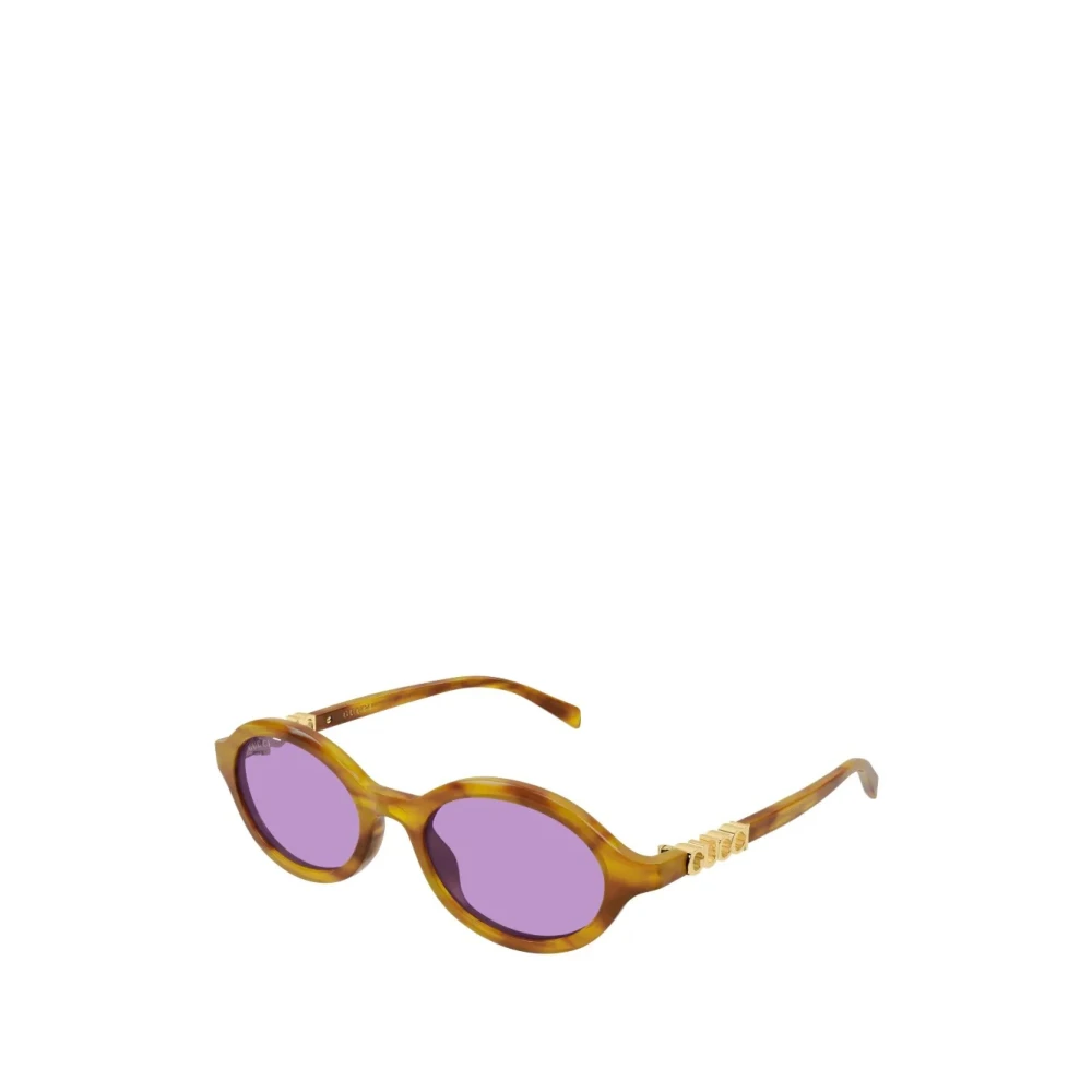 Gucci Brown Sunglasses, Female, 51 Mm, Round Frame Sunglasses
