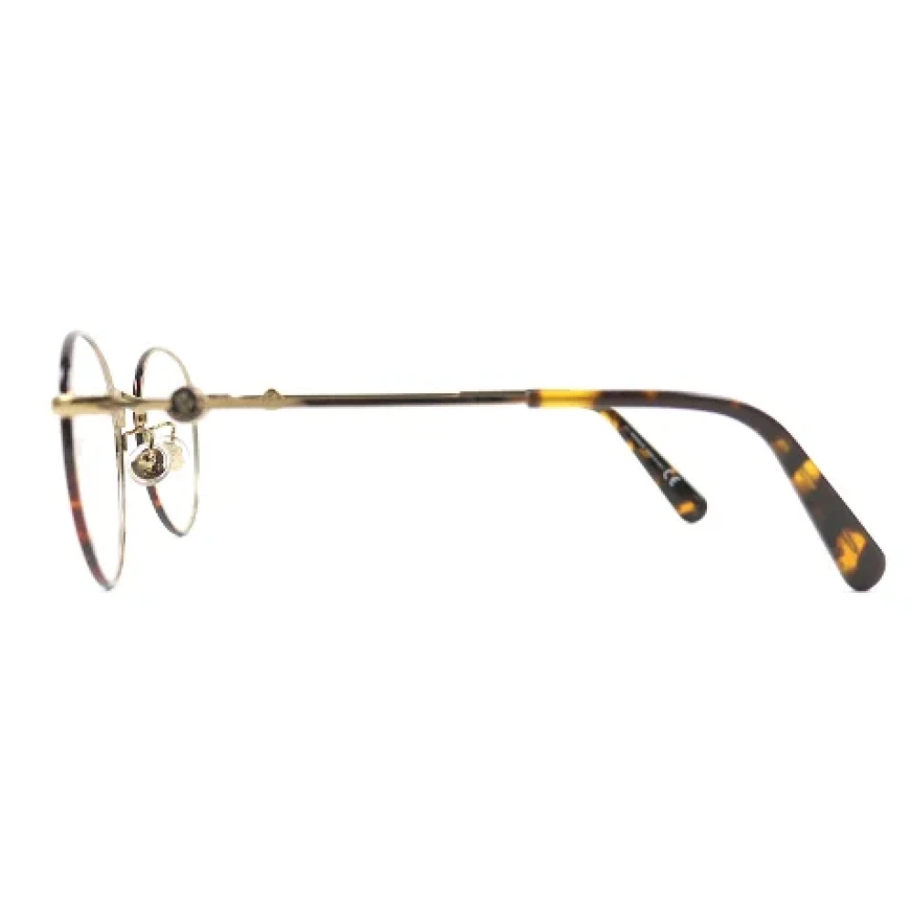 Moncler Pre-owned Metal sunglasses Brown Dames