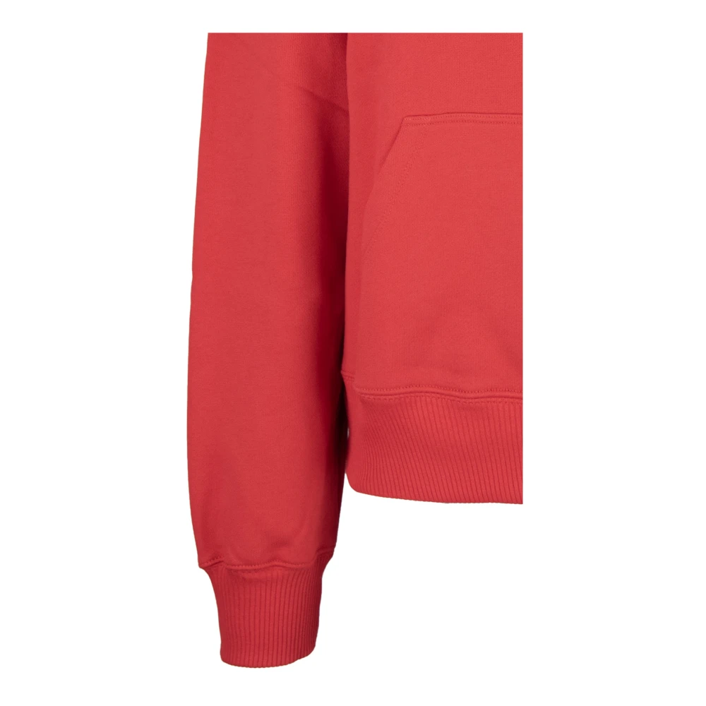 Msgm Heren hoodie met grafische print Red Heren
