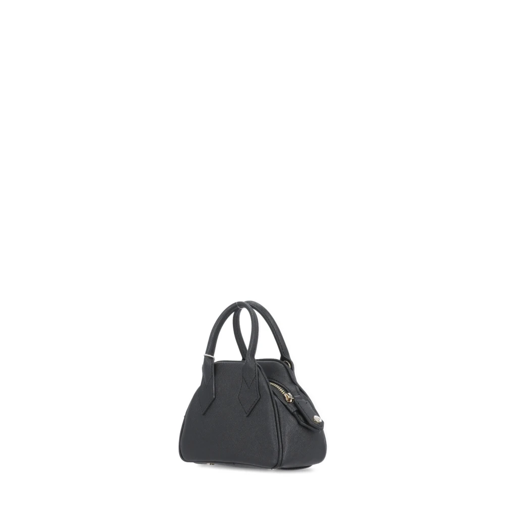 Vivienne Westwood Zwarte Synthetisch Leren Handtas met Orb Logo Black Dames