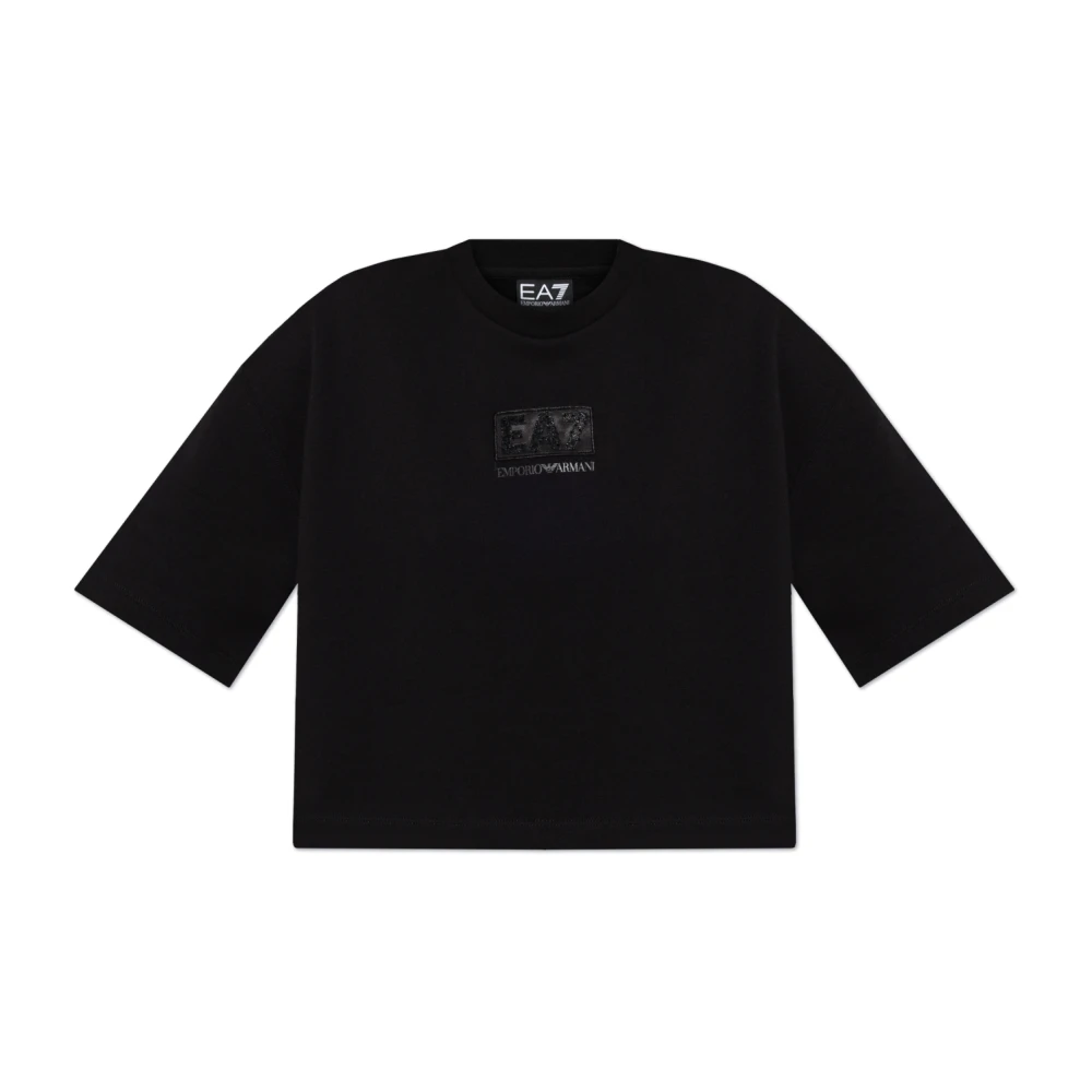 Emporio Armani EA7 T-shirt uit de collectie Black Dames
