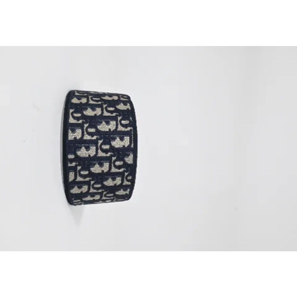 Dior Vintage Pre-owned Cotton hair-accessories Blue Dames