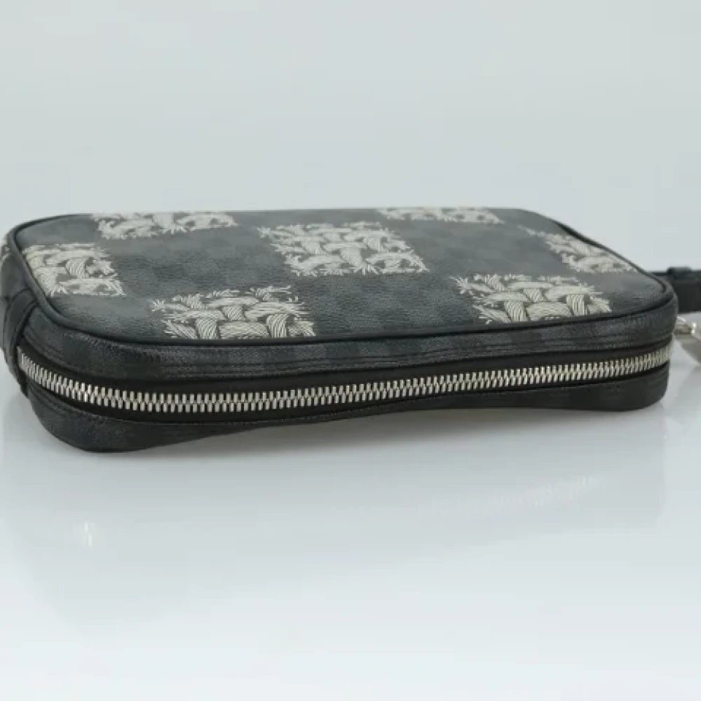 Louis Vuitton Vintage Pre-owned Canvas clutches Black Dames