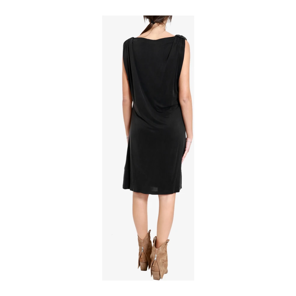 RRD Mouwloze Jurk met V-Hals Black Dames