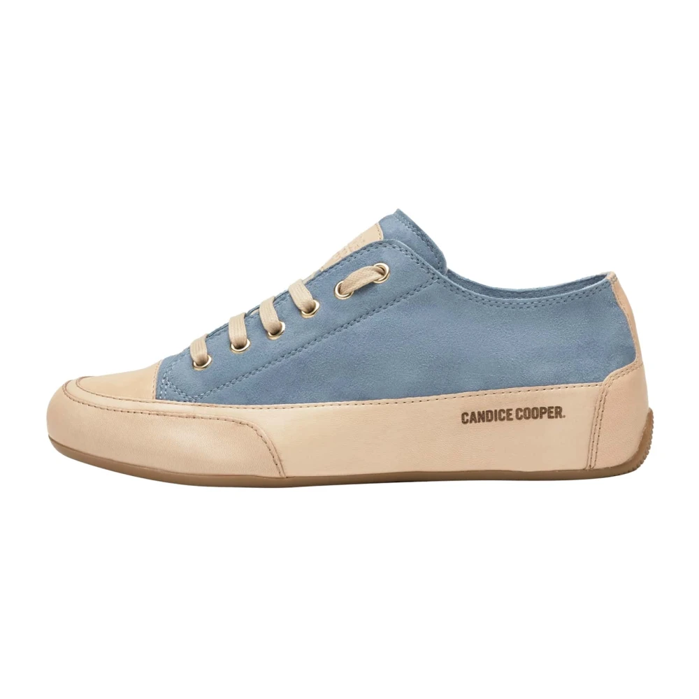 Candice Cooper Gepolijste leren en suède sneakers Dames Schoenen Blauw