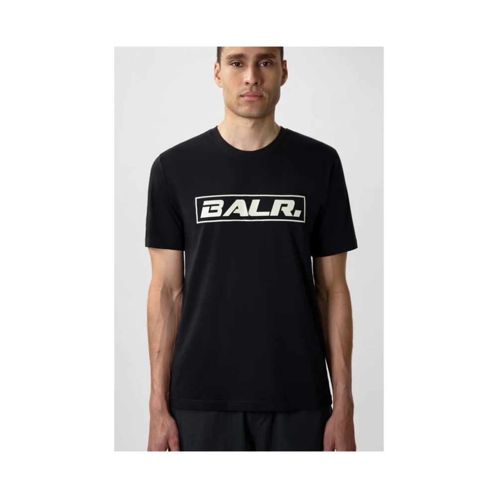 Balr. Logo Print Katoenen T-shirt Black Heren