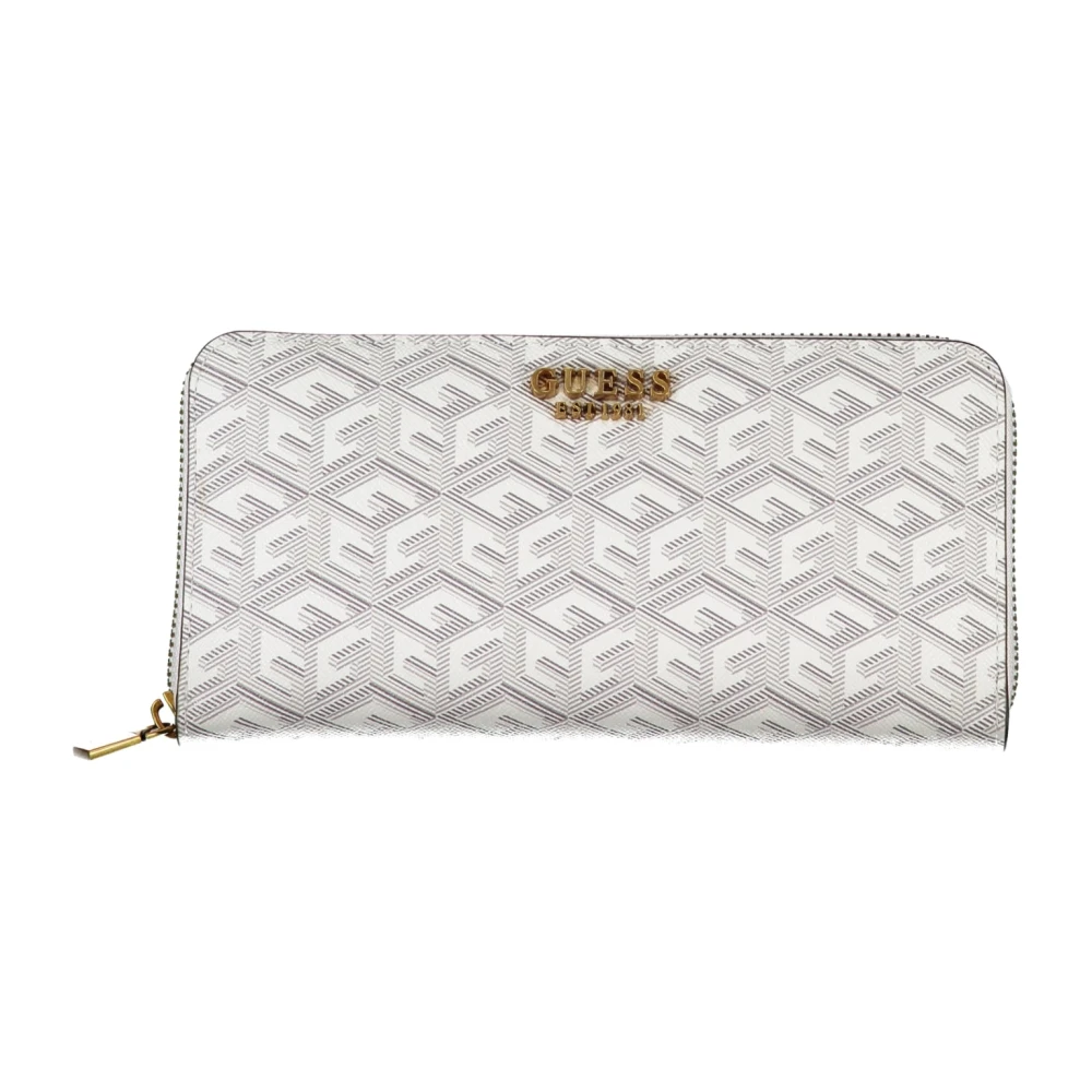 Guess Multi-compartiment Ritsportemonnee voor Vrouwen White Dames