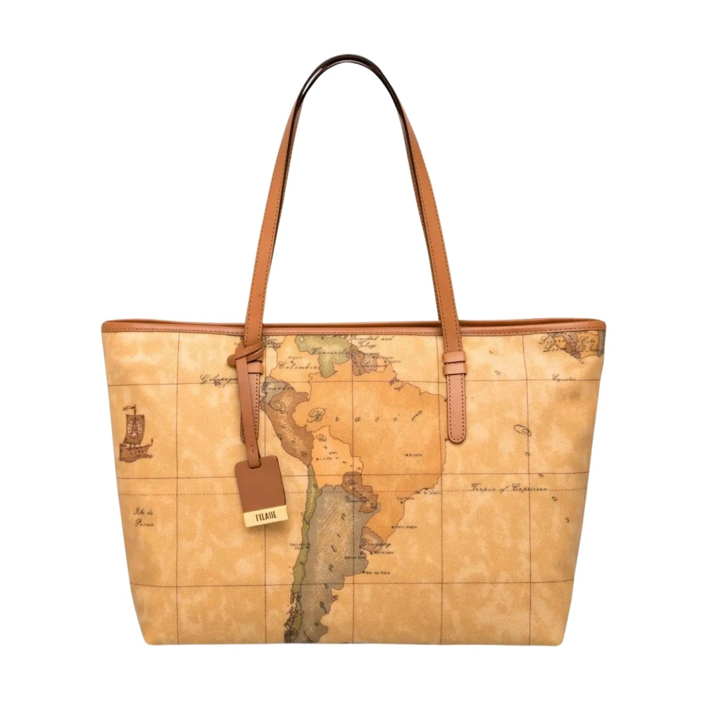 Alviero Martini 1A Classe Beige Geo Classic Shopping Bag - Female - Shopping Bags - One Size - Bags