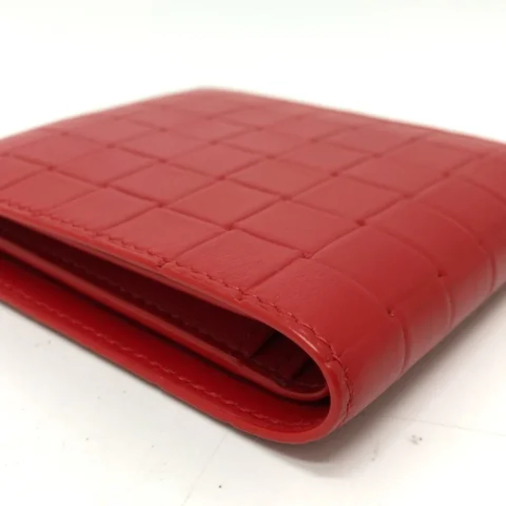 Bottega Veneta Vintage Pre-owned Leather wallets Red Dames