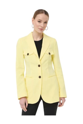 Blazer med fickor och knappar