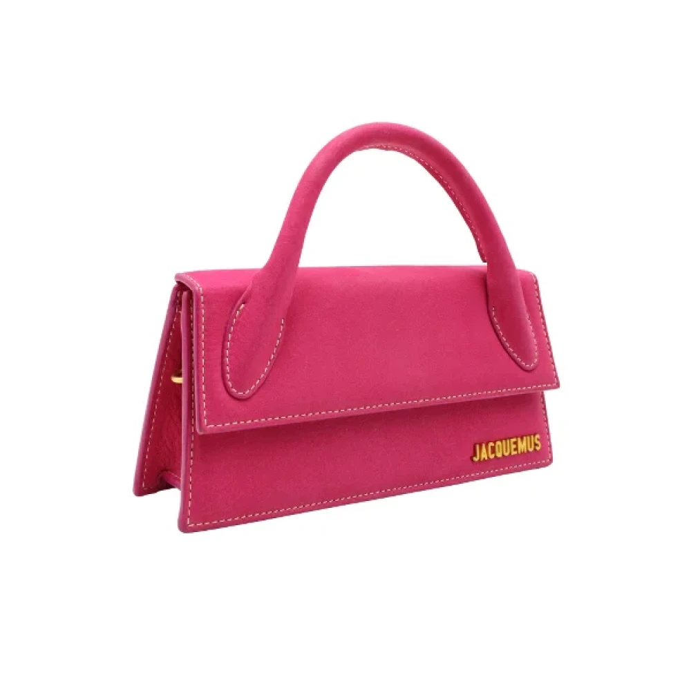 Jacquemus Pre-owned Leather handbags Pink Dames