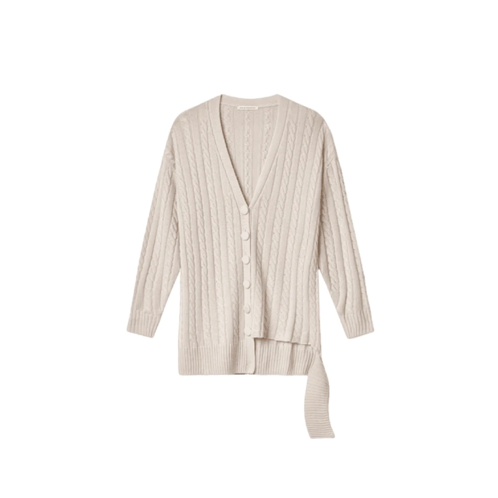 Mar De Margaritas Ivoor Zijvlecht Vest Beige Dames