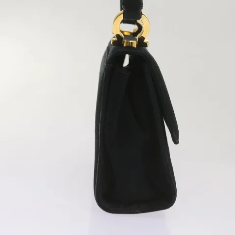 Salvatore Ferragamo Pre-owned Suede crossbody-bags Black Dames