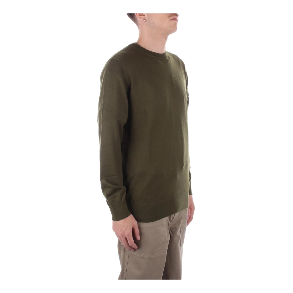 Saint Barth Groene Logo Trui Merinowol Green Heren