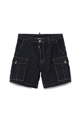 indigo-blue-drawstring-waist-shorts