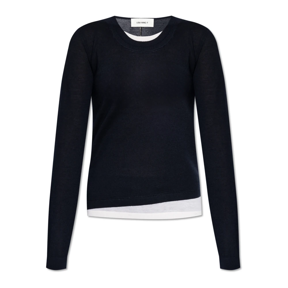 Lisa Yang Sweater Gabie Blue Dames