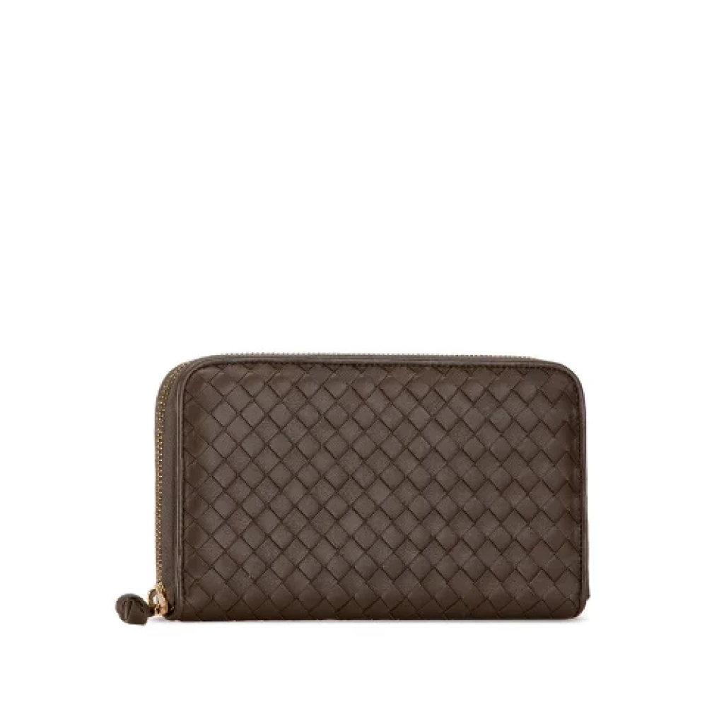 Bottega Veneta Vintage Pre-owned Leather wallets Brown Dames