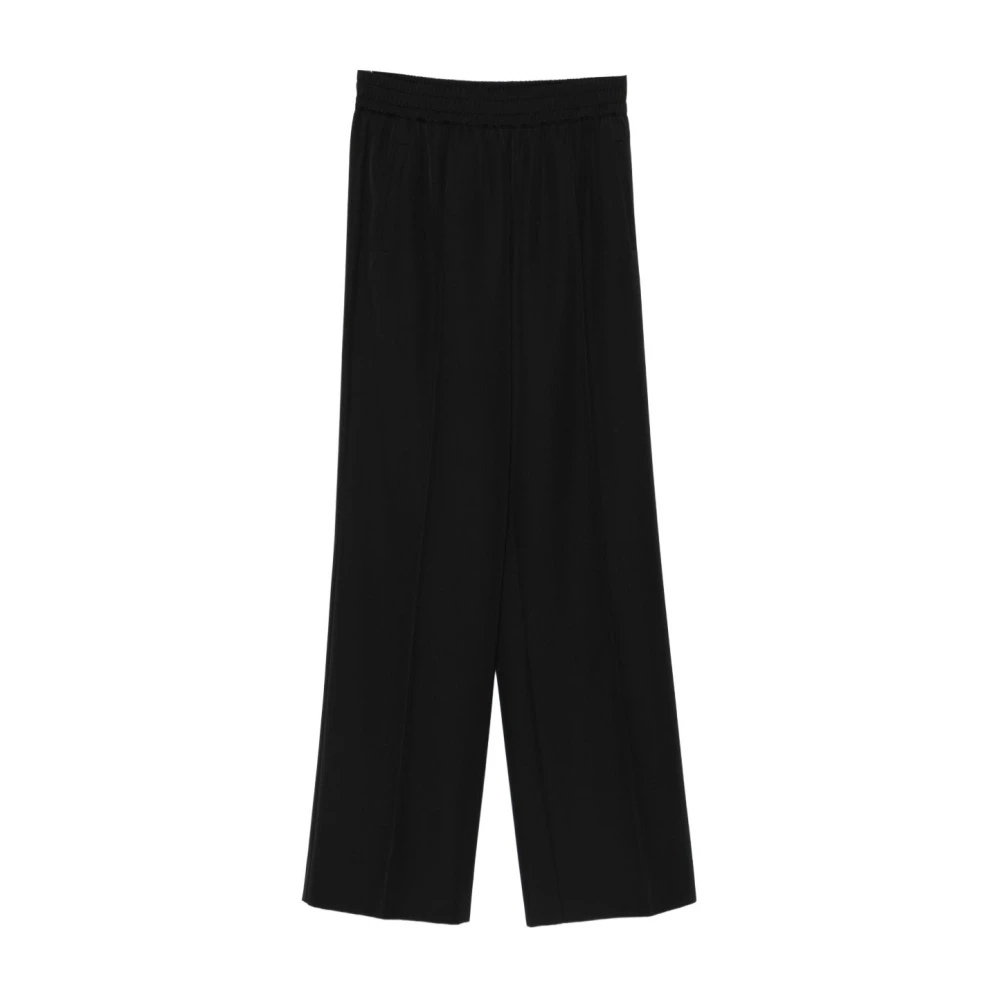 Dolce & Gabbana Women's Black Wide Trousers, M, Palazzo Trousers