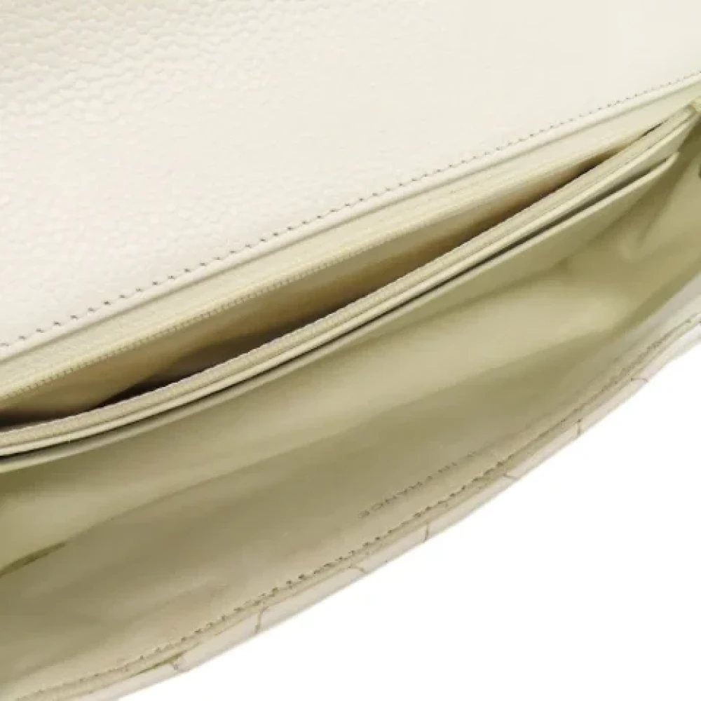 Chanel Vintage Pre-owned Leather chanel-bags White Dames