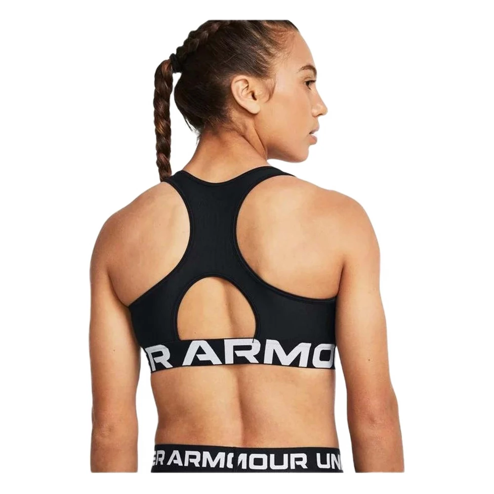 Under Armour Mid Branded Top Black Dames