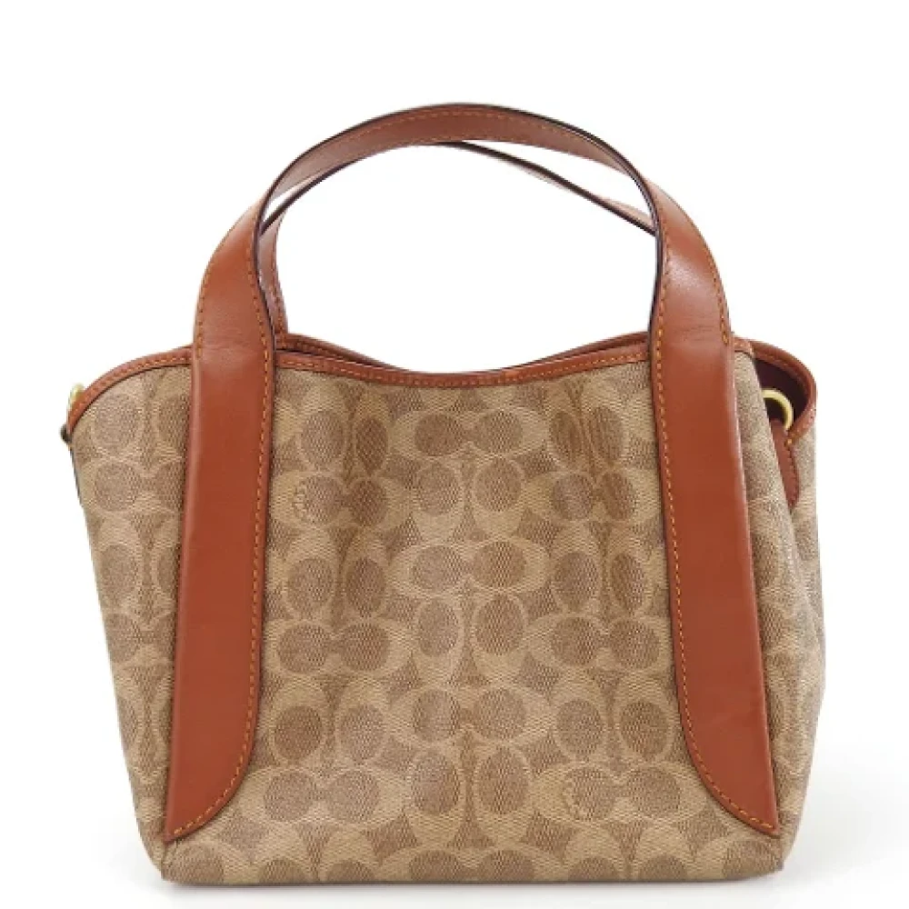 Coach Pre-owned Plastic handbags Brown Dames